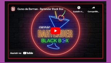 Curso de Barman e Bartender Black Box