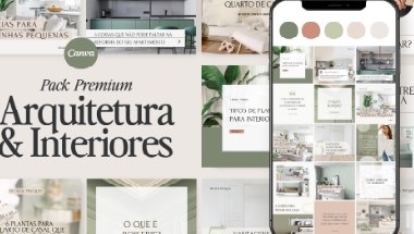 Pack de Artes Editáveis para Arquitetura e Interiores