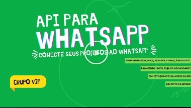 API para WhatsApp + Curso + Grupo Vip