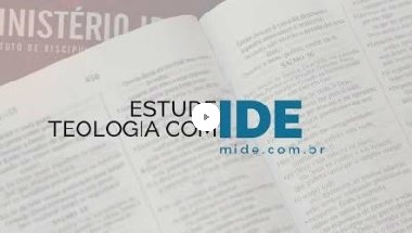 Curso Intensivo de Teologia do Ministério IDE Curso Intensivo de Teologia do Ministério IDE