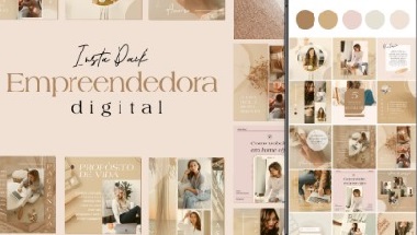 Pack de Artes Editáveis para Empreendedora Digital