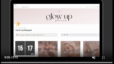 Glow Up Planner - Template Notion Glow Up Planner - Template Notion