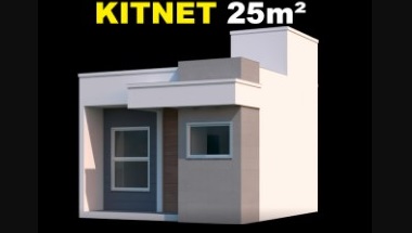Projeto Completo de Kitnet de 25m²