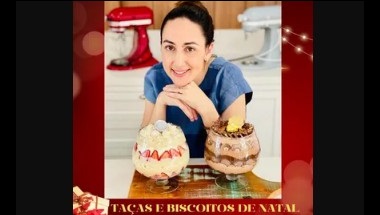 Curso de Taças e Biscoitos Natalinos